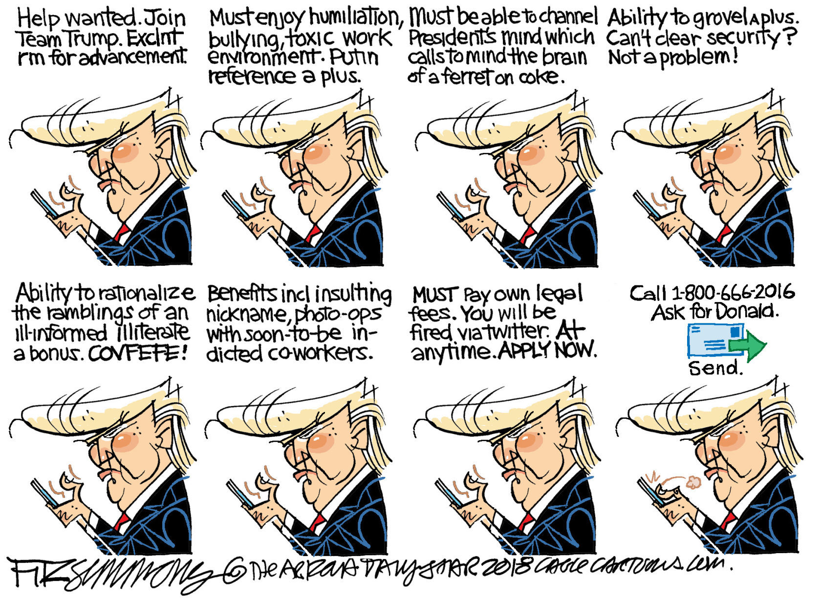 Daily Fitz Cartoon: Help wanted